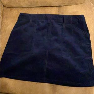 Corduroy mini skirt